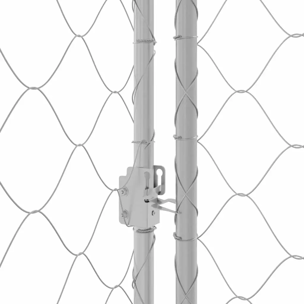 Galvanised Steel Dog Cage for Outdoor Use