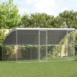 2 Silver Chicken Cages for Your Poultry Needs - 400 x 200 x 200 cm