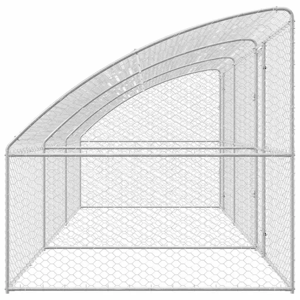 Dog Kennel 6 x 2 x 2 m Lockable Outdoor Pet Run Enclosure 3 Piece
