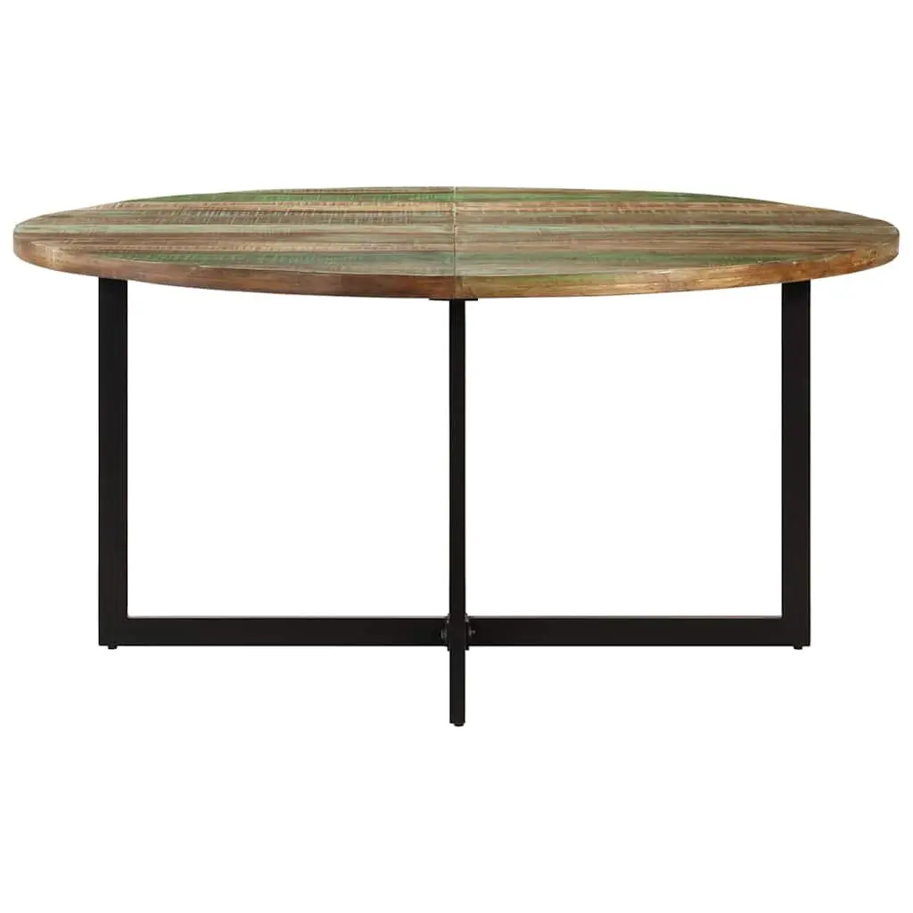Dining Table 150x75 cm Solid Reclaimed Wood Kitchen Room Furniture Brown