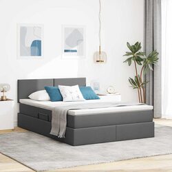 Enhance Your Bedroom with LED Storage Bed and Mattress 137x190cm