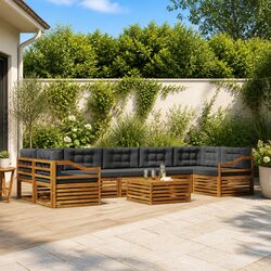Transform Your Garden with This 8-Piece Lounge Set