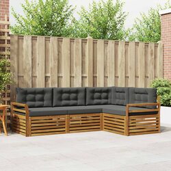 Enhance Your Garden with a Stylish 4-Piece Sofa Set
