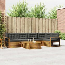 Garden Furniture Set - 6-Piece Comfortable Outdoor Seating