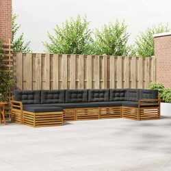 Elevate Your Garden with 7-Piece Sofa Set and Cushions