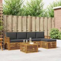 Transform Your Garden with this Stylish 6 Piece Sofa Set