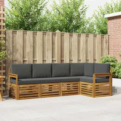 Stylish 5-Piece Modular Outdoor Sofa Set for Your Garden