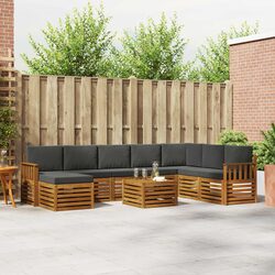 Enhance Your Outdoor Space with 9-Piece Sofa Set