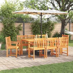 Enhance Your Outdoor Space with This 9-Piece Dining Set