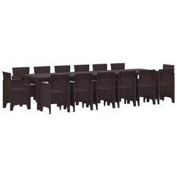 Enhance Your Outdoor Space with This 15 Piece Dining Set