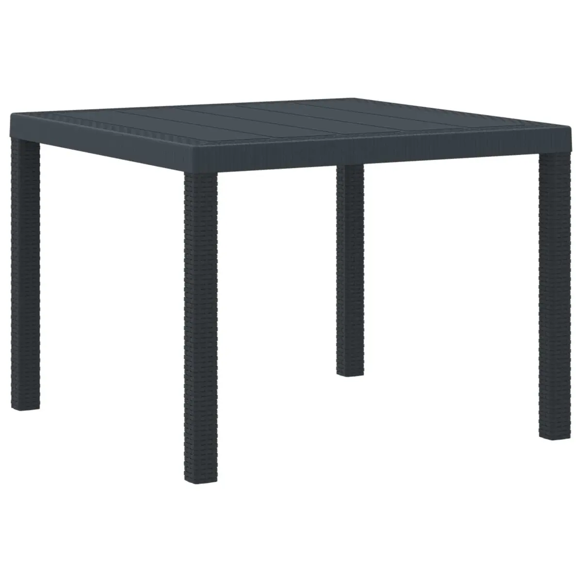 Garden Dining Set 3 pcs Anthracite Outdoor Patio Table Chairs Set