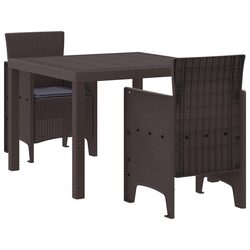 Stylish Brown Garden Dining Set for Patio