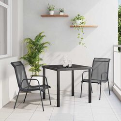 Outdoor Dining Set: 3 Pieces with Comfortable Seating
