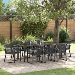 Elevate Your Outdoor Space with This 9-Piece Dining Set