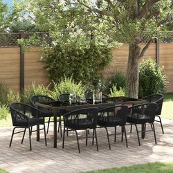 Enhance Your Outdoor Space with 9 Piece Garden Dining Set