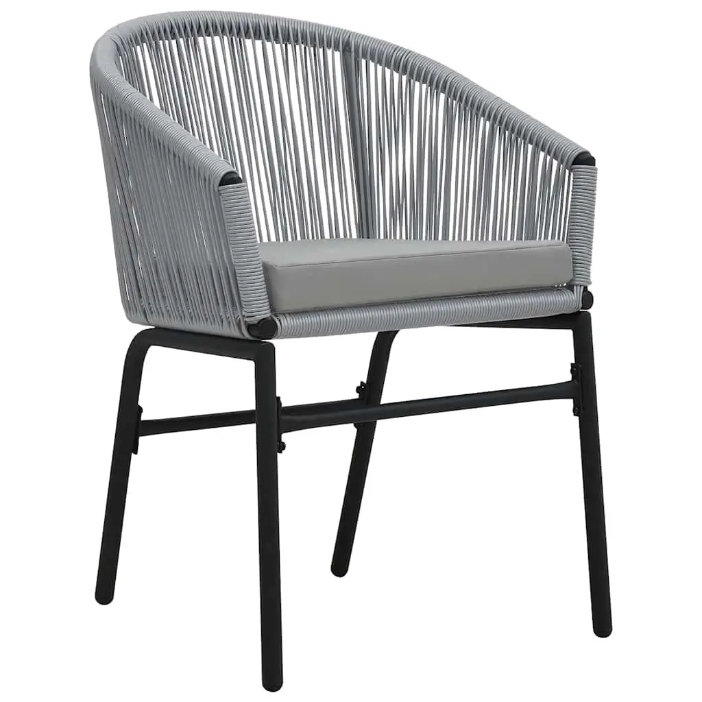 Outdoor Garden Dining Set 5 Piece Anthracite Steel Frame Glass Top Patio