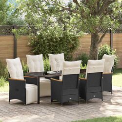 7-Piece Outdoor Garden Dining Set with Cushions