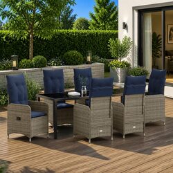 Enhance Your Patio with This 7-Piece Dining Set