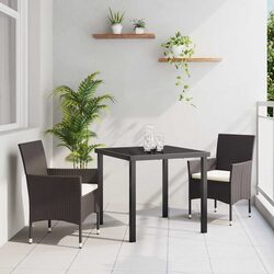 Chic Garden Dining Set 3 Pieces for Outdoor Enjoyment