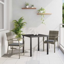 Enhance Your Outdoor Space with a 3-Piece Grey Dining Set