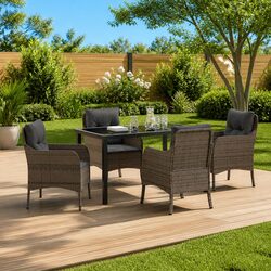 Enhance Your Garden with This Stylish 5-Piece Dining Set