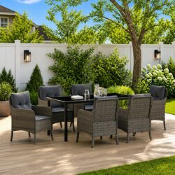 Elevate Your Garden with This 7-Piece Outdoor Dining Set
