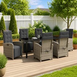 Grey Outdoor Dining Set for Enhanced Garden Gatherings