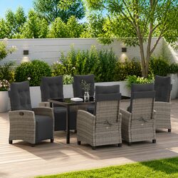 Enhance Your Outdoor Space with a Grey Dining Set