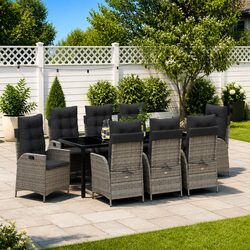 Enhance Your Outdoor Space with a 9-Piece Garden Dining Set
