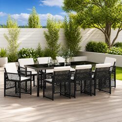 Outdoor 9-Piece Dining Set to Elevate Your Space