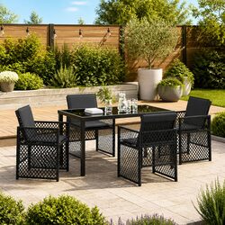Contemporary 5 Piece Outdoor Dining Set for Stylish Spaces