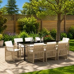 Elevate Your Outdoor Space with a 9 Piece Dining Set