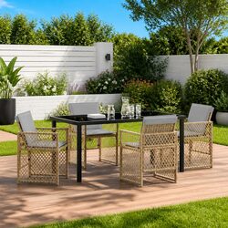 Elevate Your Outdoor Space with a 5-Piece Dining Set