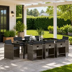 Enhance Your Outdoor Space with a 9-Piece Dining Set