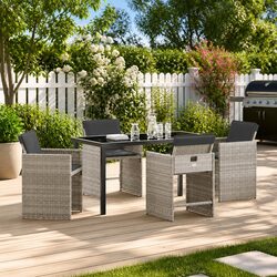 Enhance Your Outdoor Space with 5-Piece Dining Set