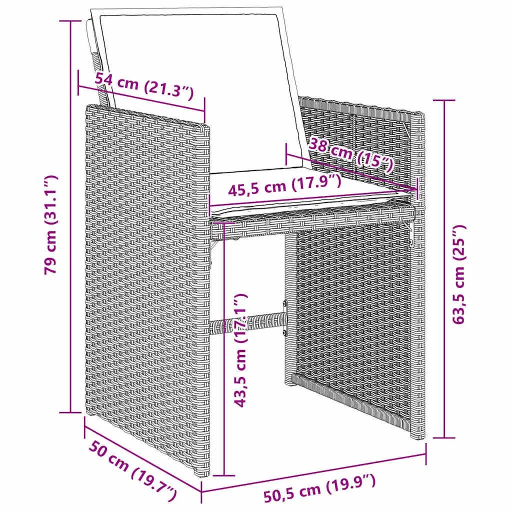 Outdoor Dining Set 5 Pieces Light Grey Poly Rattan Garden Furniture Patio Table