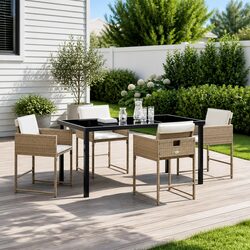 Enhance Your Outdoor Space with 5-Piece Dining Set