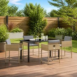 Stylish 5-Piece Outdoor Dining Set for Comfort