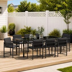 Elevate Your Outdoor Space with 9 Piece Dining Set