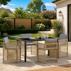 Enhance Your Outdoor Space with 5-Piece Dining Set