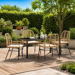 Stylish 5-Piece Outdoor Garden Dining Set