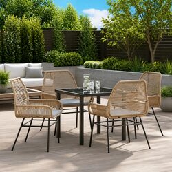 Enhance Your Outdoor Experience with 5 Piece Dining Set