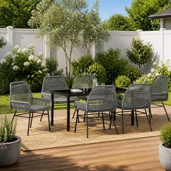 Enhance Your Outdoor Space with This 7 Piece Dining Set