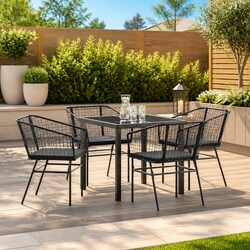 Elevate Your Outdoor Space with This 5-Piece Dining Set
