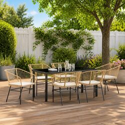 Elevate Your Outdoor Space with 7-Piece Dining Set