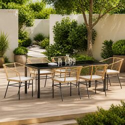 Charming Brown Outdoor Furniture Set for Perfect Gatherings