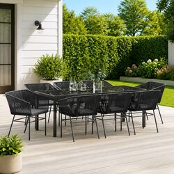 Elevate Your Outdoor Space with This 9-Piece Dining Set