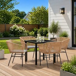 Elevate Your Outdoor Space with This 5-Piece Dining Set