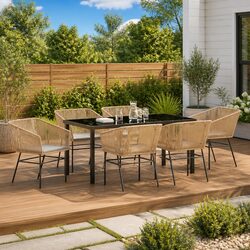 Stylish 7-Piece Garden Dining Set for Your Outdoor Space