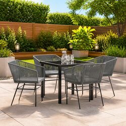 5 Piece Outdoor Furniture Set for Relaxed Dining